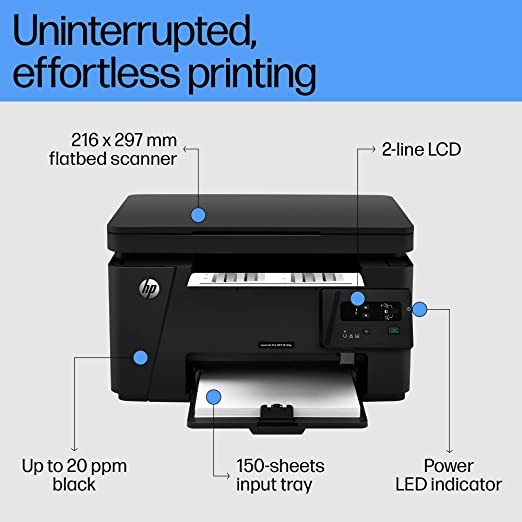 HP Laserjet M126a B&W Printer for Office: 3-in-1 Print, Copy, Scan, Compact, Durable
