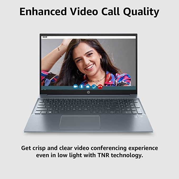 HP Pavilion 15 12Th Gen Intel Core I5 16Gb Sdram/512Gb Ssd 15.6 Inches Fhd,IPS,Anti-Glare,Eyesafe Display/Alexa/Backlit Kb/Fpr/Windows 11 Home/Mso 2021/1.75Kg, 15-Eg2035Tu, Fog Blue